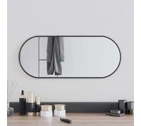 vidaXL - Miroir mural ovale de maquillage - Noir 80x35 cm pour salle de bain