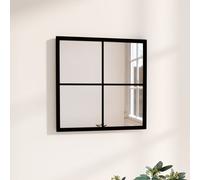 vidaXL Miroir mural 40 x 40 cm métal noir – modèle 342204