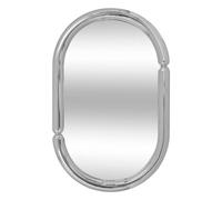 Miroir Mural Ovale "Micaela" 55cm Argent
