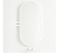 Miroir mural pivotant à 360° - Bras télescopique réglable pour salle de bain et chambre à coucher - Miroir d'angle polyvalent pour décoration de maison et d'hôtel - Design compact