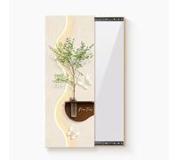 Miroir mural pleine longueur, design artistique 3D, fonction coulissante cachée, miroir invisible pour entrée, couloir et décoration d'intérieur