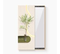 Miroir mural pleine longueur, design artistique 3D, fonction coulissante cachée, miroir invisible pour entrée, couloir et décoration d'intérieur