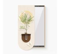 Miroir mural pleine longueur, design artistique 3D, fonction coulissante cachée, miroir invisible pour entrée, couloir et décoration d'intérieur