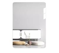 Miroir mural pleine longueur haute définition, design adhésif sûr et incassable, pas de trous nécessaires, installation facile, coins arrondis, 50 x 90 cm, parfait pour la maison et la décoration.