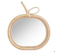 Miroir mural - Pomme - Rotin - Marron - Rond - Adulte - Essentiel