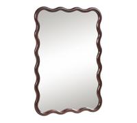 Miroir mural Porloskid 90 x 60 cm marron foncé