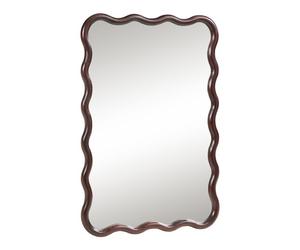 Miroir mural Porloskid 90 x 60 cm marron foncé