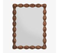 Miroir mural rectangulaire 60x80 cm en bois de manguier Tessaia Bois de Mangue