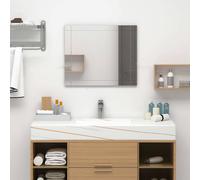 vidaXL Miroir mural glas249533 80x60 cm verre Argent