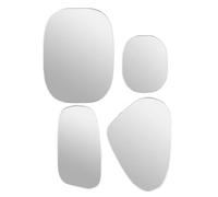 Lot de 4 Miroirs Muraux "Roman" 40cm Argent