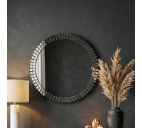 Miroir mural rond 60cm Miroir décoratif Miroir suspendu Miroir couloir moderne