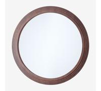 Miroir mural rond Ø75 cm en chêne Ozande Bois Foncé