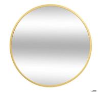 Miroir mural rond ALICE - Diamètre 38cm - Structure en métal doré - Atmosphera Décorateur d'intérieur
