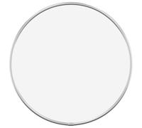 Miroir mural rond argenté Ø 30 cm avec cadre en PVC | Verre à image nette, décoration murale, design minimaliste, utilisation dans une chambre, un placard, un couloir, un salon