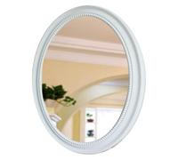 Miroir mural rond avec bords biseautés - Design rétro élégant pour salle de bain et salon