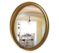 Miroir mural rond avec bords biseautés - Design rétro élégant pour salle de bain et salon