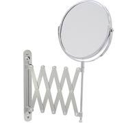 Miroir mural rond avec grossissement 3x et bras extensible