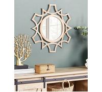 Miroir mural rond bois clair ø 60 cm ZAPOPAN