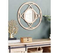 Miroir mural rond bois clair d 60 cm IZTAPALAPA