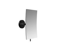 Miroir mural rond emco, 1 bras, 3 plis, angulaire, 132x208mm, 109413337, Couleur: Noir