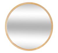 Atmosphera - Miroir mural rond Kim - Bois Ø55 cm Naturel beige