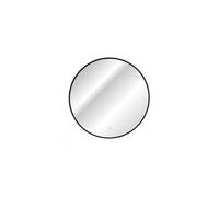 Miroir mural rond Led tactile - Cadre noir - D 60 cm - Lustro Luna