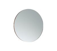Miroir mural rond noyer
