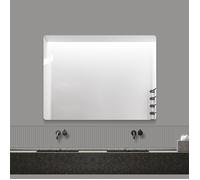 Miroir Mural sans Cadre 60x80cm - Miroir de Salle de Bain HD sans Cuivre, Design Moderne pour Chambre, Montage Vertical ou Horizon