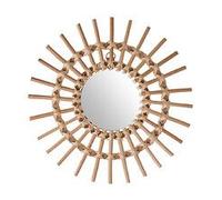 Atmosphera Miroir soleil Jane diamètre 30 cm - Rotin