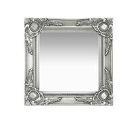 vidaXL Miroir mural style baroque suspendu décoratif 40x40 cm argenté