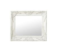 vidaXL Miroir mural style baroque 50x40 cm Blanc 320308