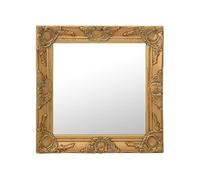 Miroir mural style baroque 50x50 cm Doré 320313
