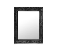 Vidaxl Miroir Mural Style Baroque 50x60 Cm Noir