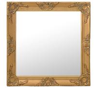 Miroir Mural Style Baroque 50x60 cm Noir Suspendu Dressing Garde-robe vidaXL