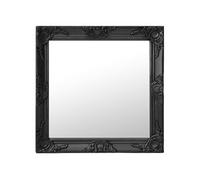 Miroir mural style baroque 60x60 cm noir 320335