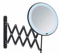 Miroir mural télescopique LED - WENKO - Barona - Noir - Contemporain - Design