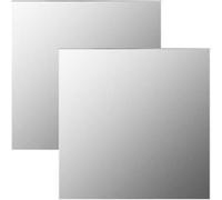 Miroir mural - VIDAXL - 40x40 cm - Verre - 2 pièces - Design contemporain Gris G