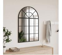 Miroir mural - vidaXL - Arche - Noir - 60x30 cm - Fer