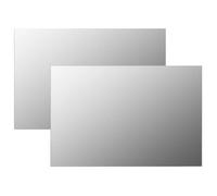 vidaXL Miroirs muraux 2 pcs 60x40 cm Rectangulaire Verre