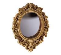Miroir mural vintage - Élégante résine rustique - Décoration de maison avec miroir | Maison de poupées, maison, salon, chambre bébé, résidence, bureau, hôtel, anniversaire,