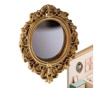 Miroir mural vintage esthétique rustique élégant en résine | Décoration de maison avec miroir pour salon, chambre, appartement, bureau, femme