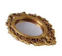 Miroir mural vintage esthétique rustique élégant en résine | Décoration de maison avec miroir pour salon, chambre, appartement, bureau, femme