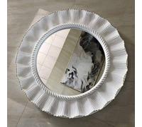 Miroir mural vintage orné d'antique, design décoratif français vieilli, miroir d'accentuation imperméable pour salle de bain, hôtel, chambre et salle à manger