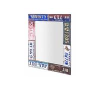 Miroir Mural Vintage "Plaques" 81cm Multicolore