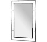 Miroir murale coloris chromé - L 50 x P 3 x H 80 cm -PEGANE- miroir G