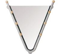 Miroir murale coloris hetre-alu - Dim : L 62 x H 15 X P 67 cm - PEGANE - miroir G