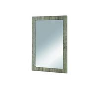 Miroir murale en MDF Coloris Chêne truffe, Dim : L40 x P2 x H60 --