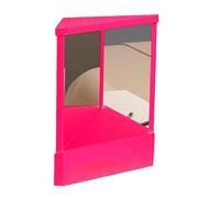 Miroir non inversé à image réelle - Miroir de maquillage personnel - Réflexion non inversée - Pour table de bureau - Verre True View double face - Pas de distorsion gauche droite échangée - Expression