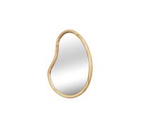 sweeek | Miroir organique en bois de sapin 65cm épaisseur 3cm coloris naturel idéal entrée chambre ou salle de bain Naturel G
