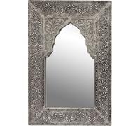 miroir oriental vintage Malik Deko argent - 42cm -